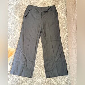 Larry Levine Black Textured Dress Pants